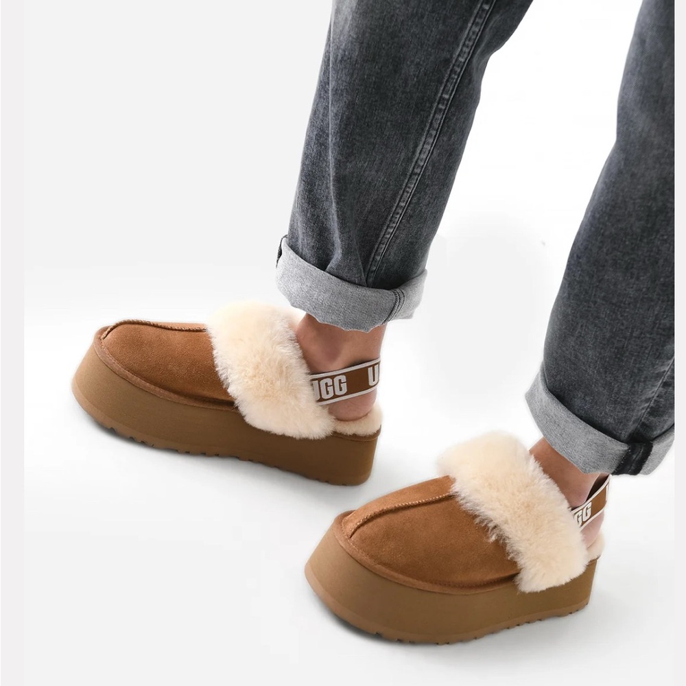UGG Brown and Cream Women's Slippers